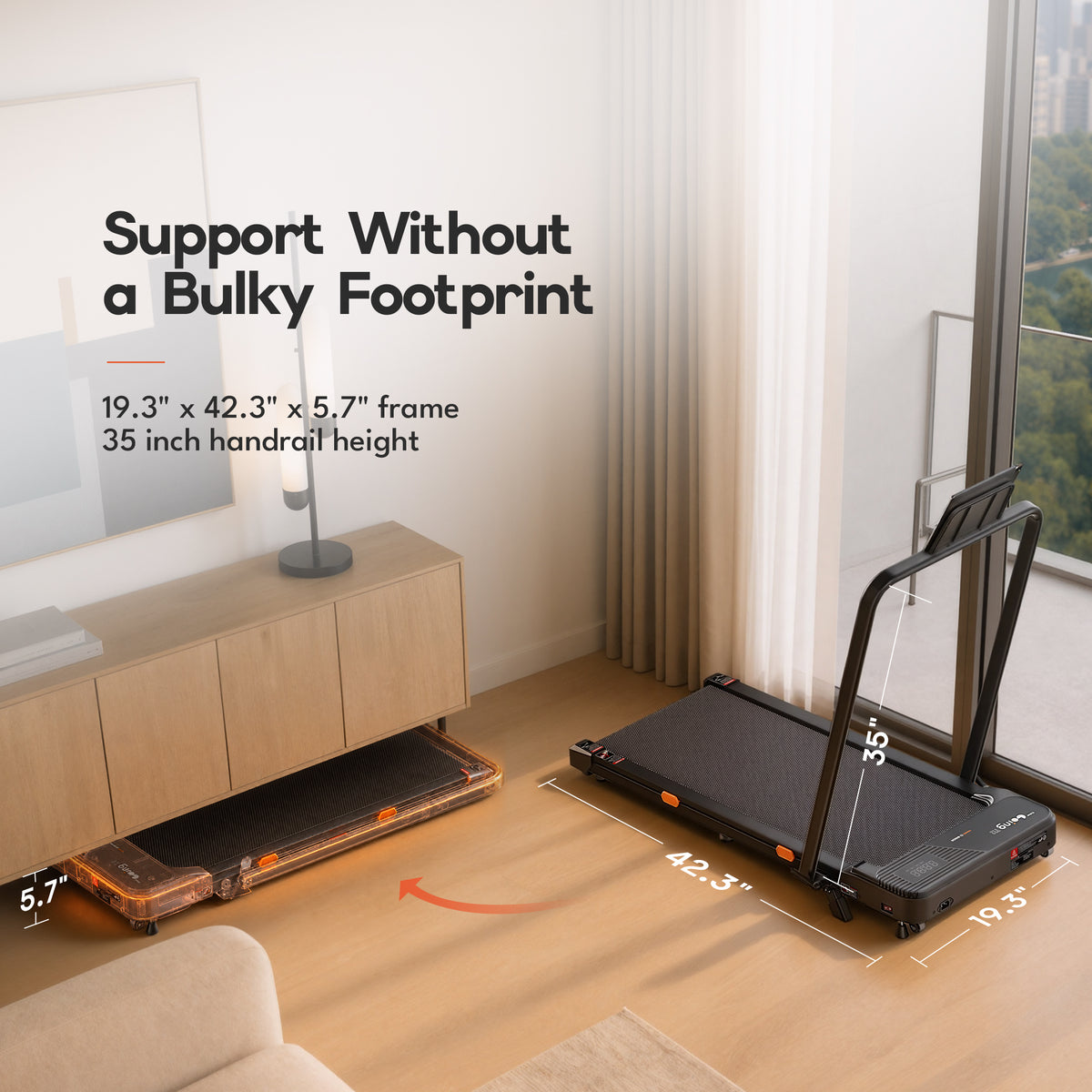 Cybergoing T12 Walking Pad Treadmill for Home Powered By Bosch